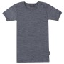 Shirt korte mouw, wol, granietblauw (98-152)