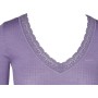 Shirt lange mouw, wol/zijde, lavendel (XS-XL)