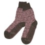 Sokken, wol, Noorwegen roze/bruin (36-41)