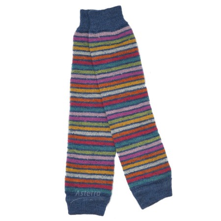 Leg warmers, wool, multi colour