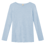 Shirt lange mouw, wol, sky blue (S-XXL)