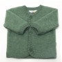 Cardigan, wool fleece, fir green (60-90)