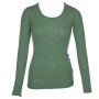 Shirt long sleeved, wool, green