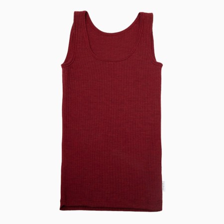 Undervest, wool, rumba red (XS-XL)