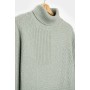 Sweater, cashmere, green lichen