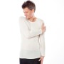 Shirt long sleeved, wool/silk, natural (5-8)