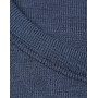 Shirt korte mouw, wol, stormblauw (34-46)