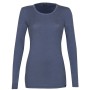 Shirt long sleeved, wool, stormy blue (34-46)