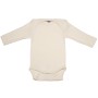 Body long sleeved, wool/silk/cotton, natural (50-68)