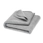 Blanket, boiled merino wool, grey (135 x 200 cm)