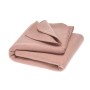 Blanket, boiled merino wool, pink (135 x 200 cm)