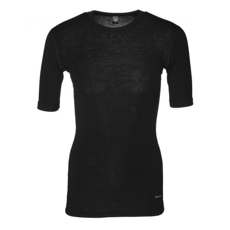 Shirt korte mouw, wol, zwart (4-8)